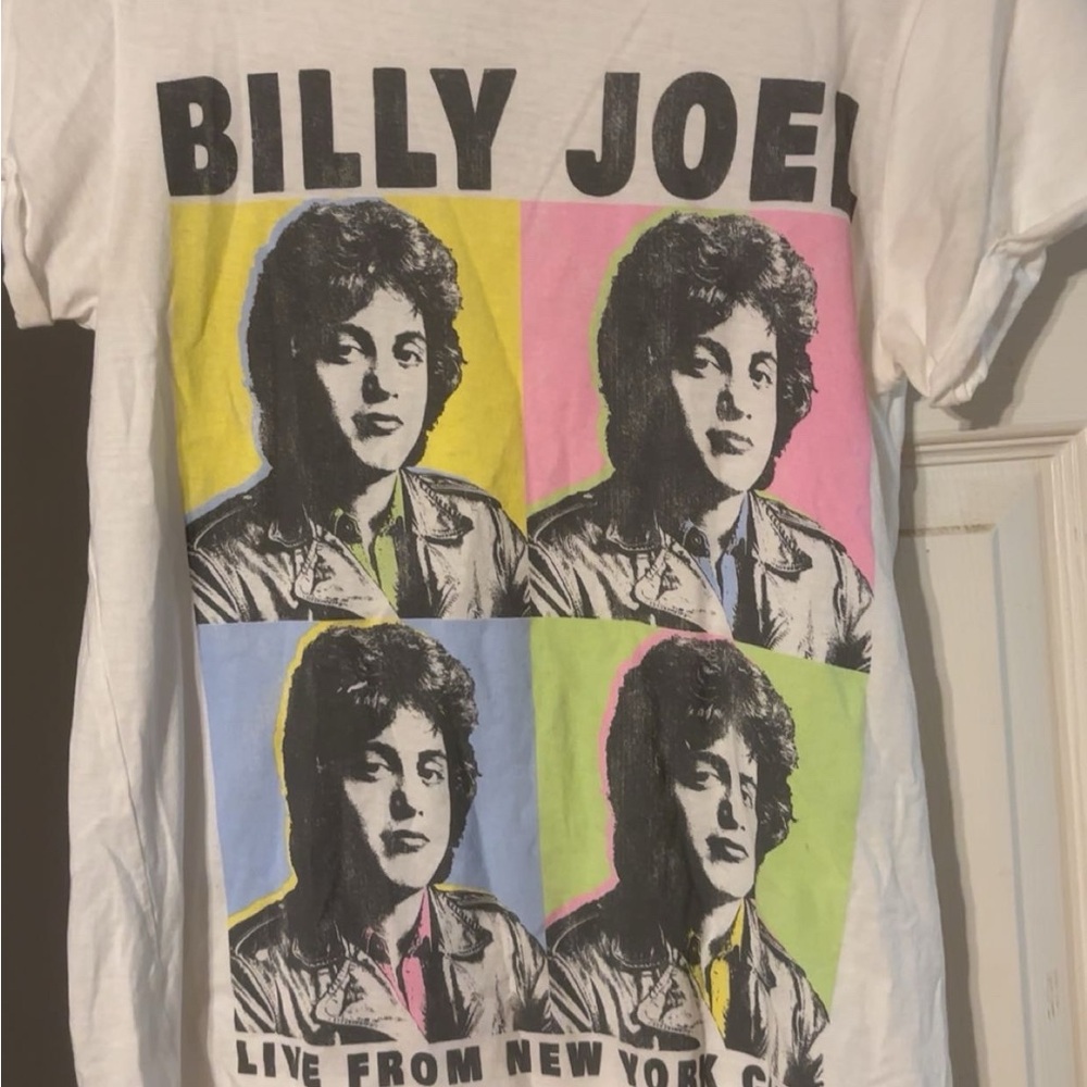 Billy Joel Graphic T-Shirt - White